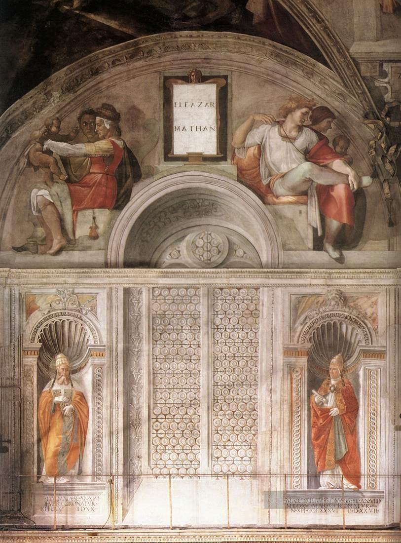Sistine Chapel Lunette und Popes Hochrenaissance Michelangelo Ölgemälde